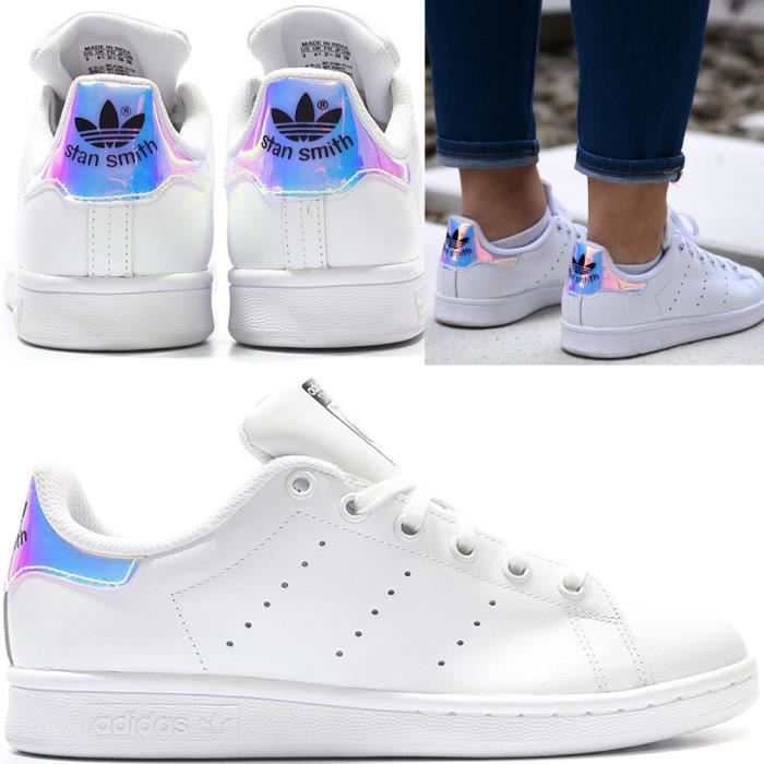 stan smith femme holographique