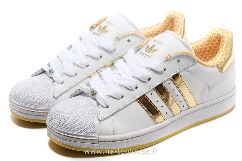 basket adidas femme doré